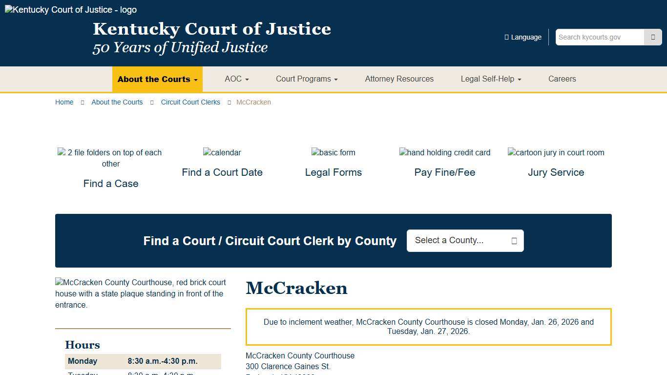 McCracken - Kentucky Court of Justice